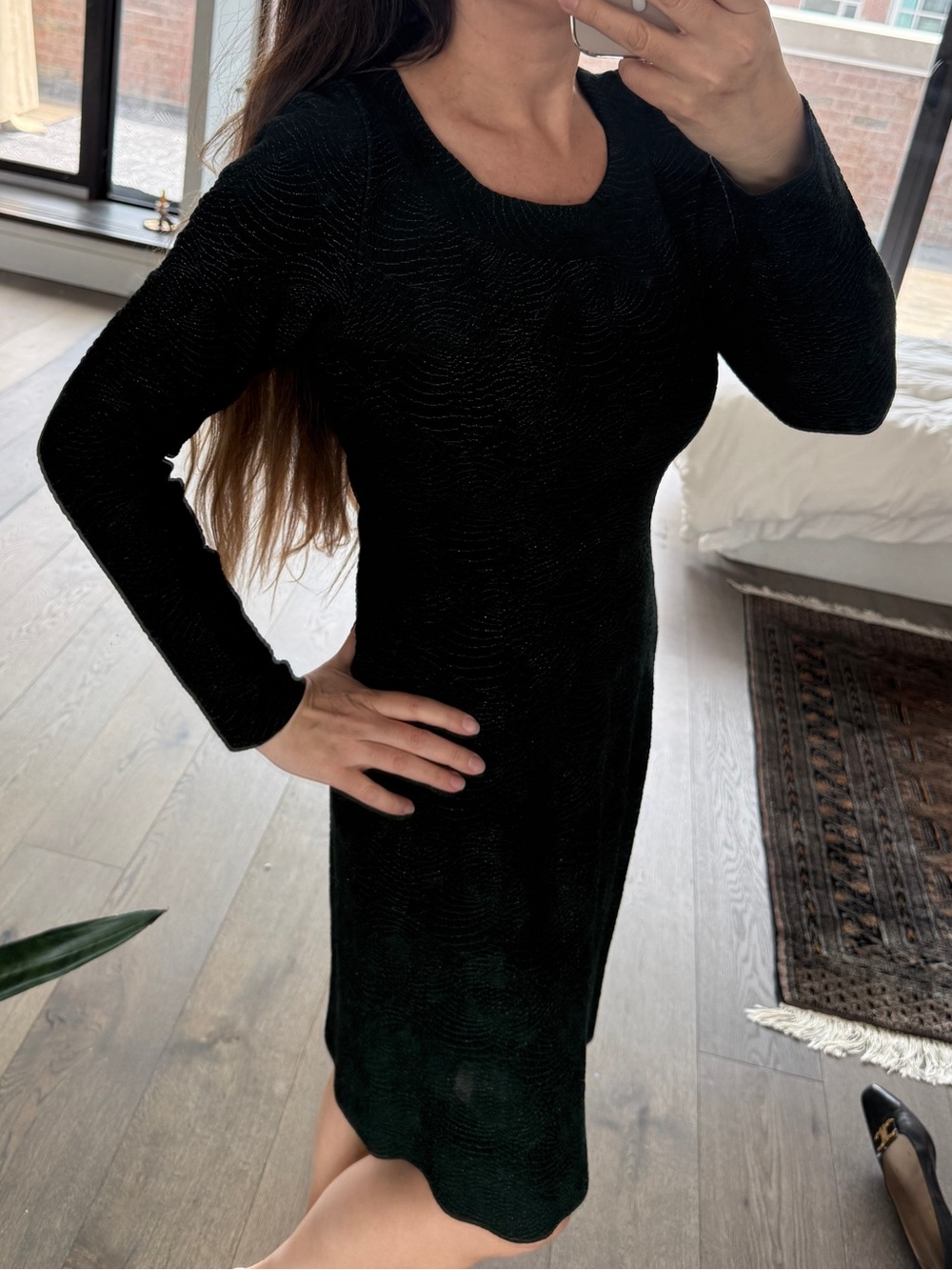 Alaïa Textured Knit Dress